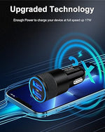 2-Pack Fast Charge Dual Port USB Car Charger for iPhone & Galaxy - 3.4A