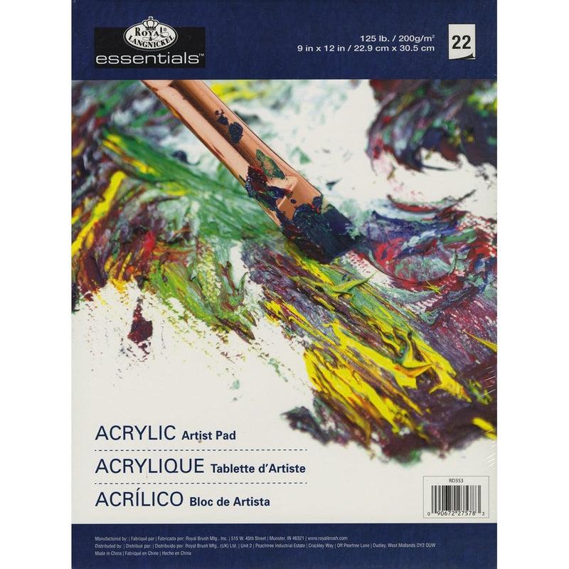 Royal Brush Royal Langnickel 22-Sheet Oil And Acrylic Essentials Artist Paper