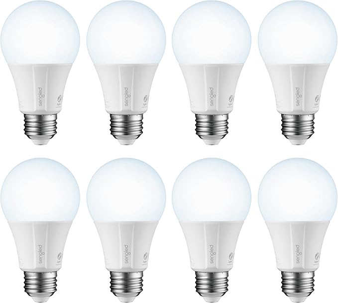 Smart Light Bulbs 8 Pack A19 60W Equivalent Daylight Voice Control Alexa Google Home