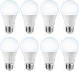 Smart Light Bulbs 8 Pack A19 60W Equivalent Daylight Voice Control Alexa Google Home