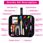 Jewelry Making Supplies Kits For Adults With Jewelry Making Tools, Earring Charms, Wires, Findings And Helping Hands For Jewelry Making And Repair