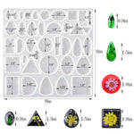Resin Jewelry Molds For Casting - Silicone Molds For Epoxy Resin, Pendant Mold For Diy Gem Cabochon, Earring, Necklace Jewelry Making