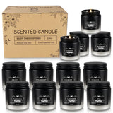 12 Pack Men'S Scented Candles In Jar - 3.5Oz Each, 150+ Hours Long Lasting, Soy Blend Wax Aromatherapy Candle Gifts Set For Men, Birthday, Valentine, Anniversary, Christmas