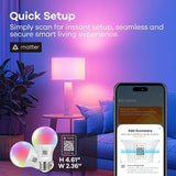Smart LED Light Bulb A19 Compatible with Apple Home Alexa and Google