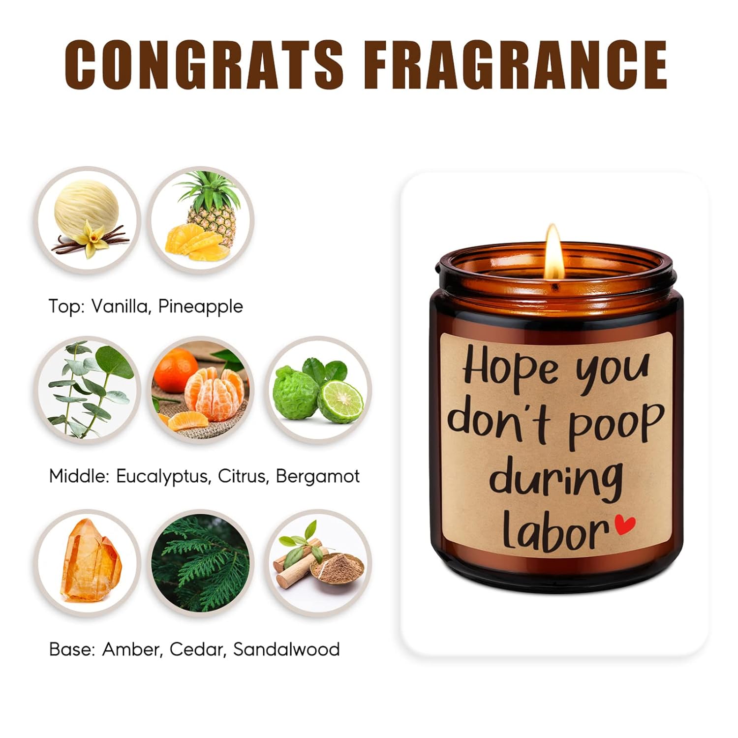 New Mom Candle For Women, Funny Baby Shower, Pregnancy Gifts For First Time Mom, Pregnant Women Wife Friend, Maternity, Mothers Valentines, Pregnancy Gifts For Expecting Mommy Mama To Be
