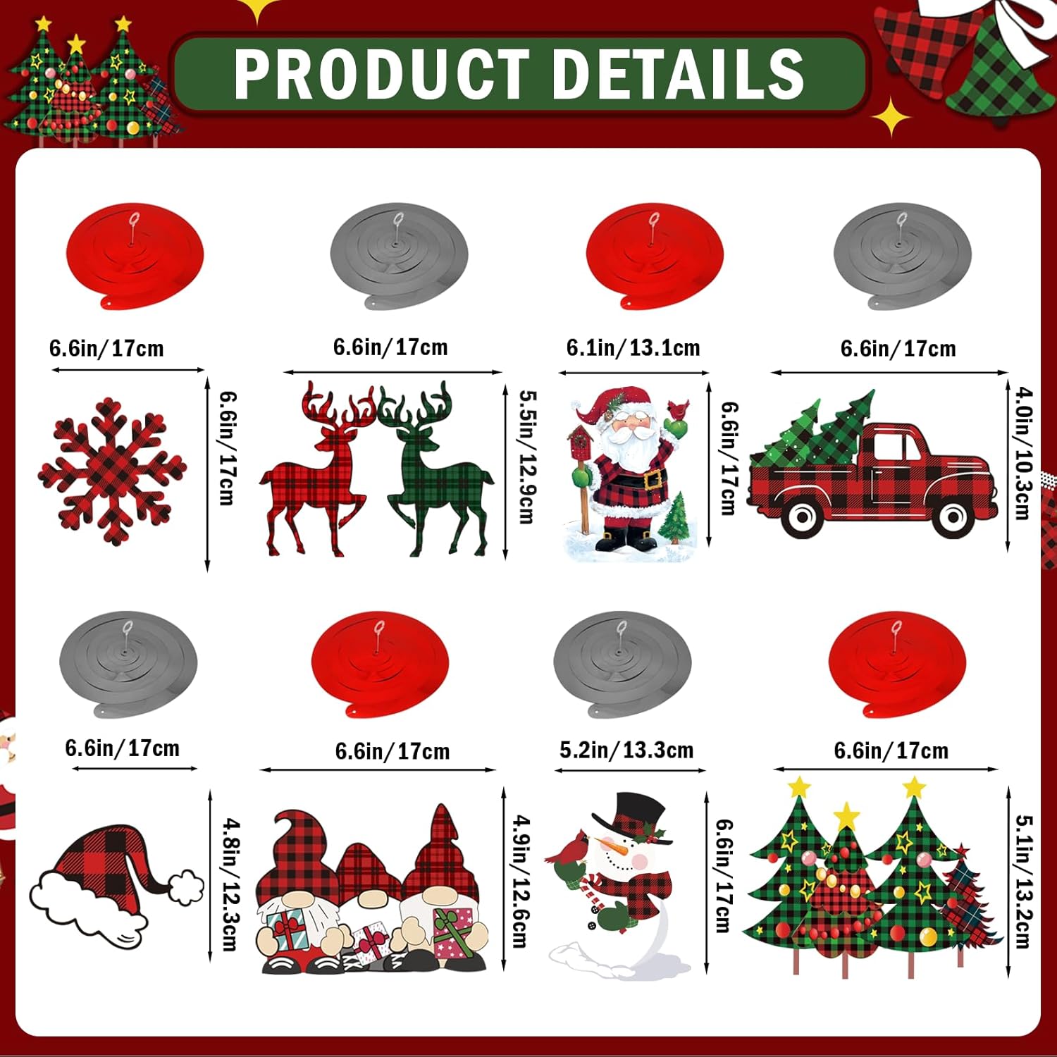 Buffalo Plaid Christmas Party Decorations Merry Christmas Banner Merry Christmas Decorations