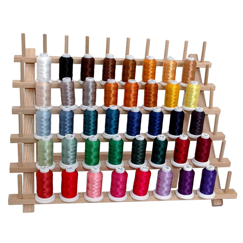 40 Color Polyester Embroidery Machine Thread Set - Set A - Vibrant Colors| 500