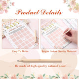 125 Pcs Floral Baby Shower Games For Girls 5 Games Baby Shower Activities Floral Cards For 25 Guests Includes Flower Mommy Or Daddy Predict Who Description Word Scramble Game With 20 Pencil
