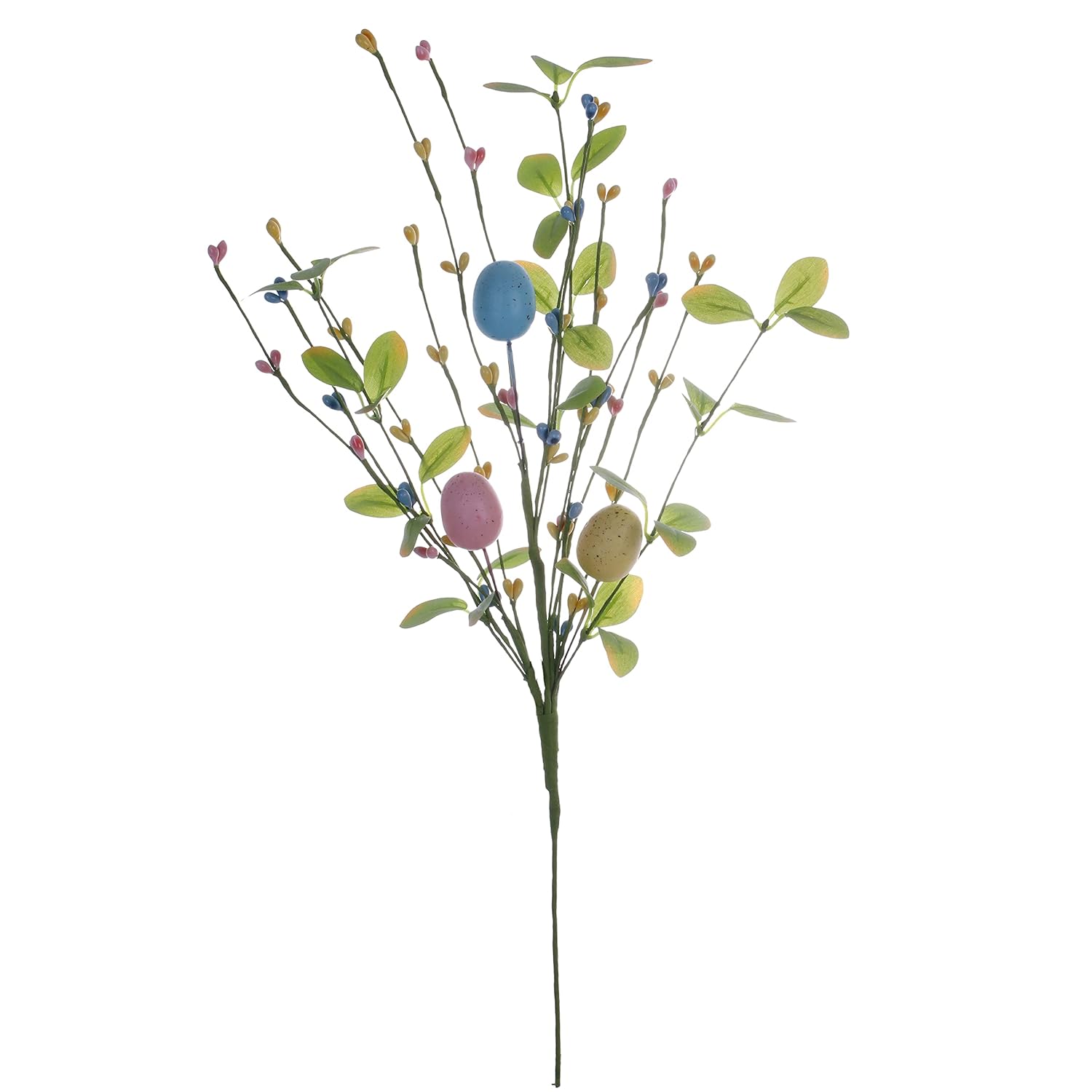 Artificial Easter Flowers 6 Pack Easter Floral Stems 17 Inch Egg Picks With Berries For Vase Table Centerpiece Crafts Easter Decorations