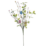 Artificial Easter Flowers 6 Pack Easter Floral Stems 17 Inch Egg Picks With Berries For Vase Table Centerpiece Crafts Easter Decorations