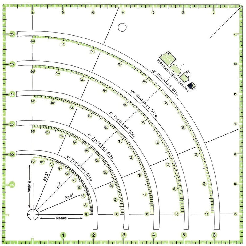 Quilting Rulers,Quilting Templates And Quilting Supplies,Quilt Circle Cutter R