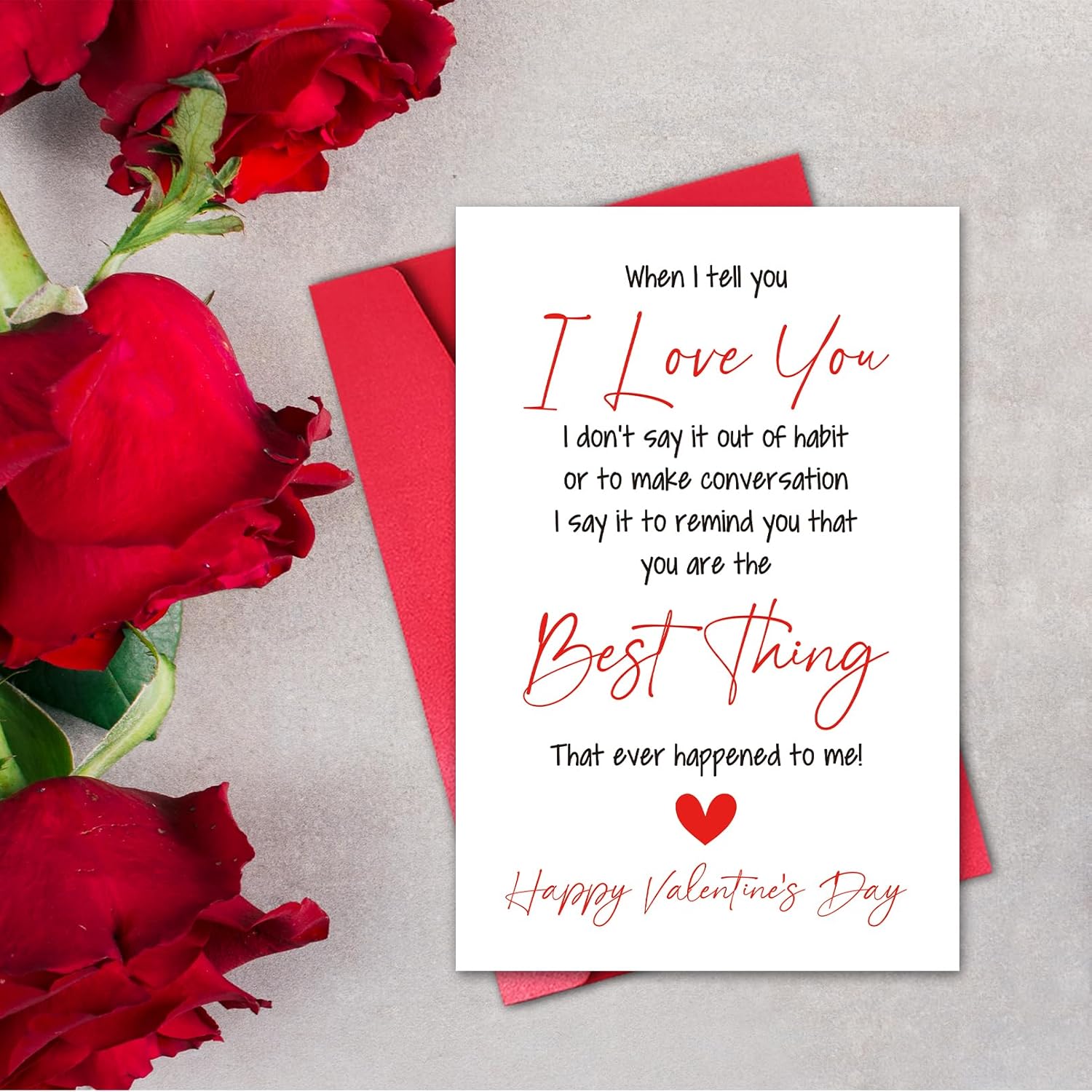 Husband Valentines Day Card Funny, Happy Valentine’S Day Card Gift For Fiance Him Men Boyfriend (When I Tell You I Love You)