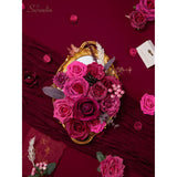 Artificial Flowers Dark Magenta Hot Pink Fake Wedding Flowers Silk Flowers Faux Cake Flowers For Diy Wedding Bouquets Centerpieces Home Decorations Baby Shower Floral Arrangements