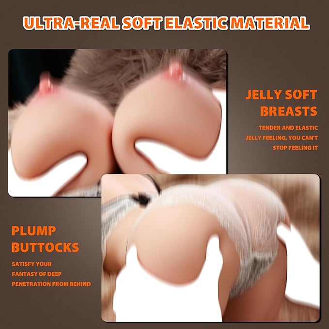 24LB Female Torso Sex Doll with Huge Breasts Fat Butt Deep Vagina Anal Toy Plus