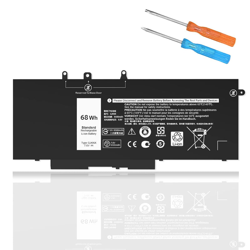 68Wh Gjknx Dell Battery Replacement For Dell Latitude 5480 5580 5280 5288 5488