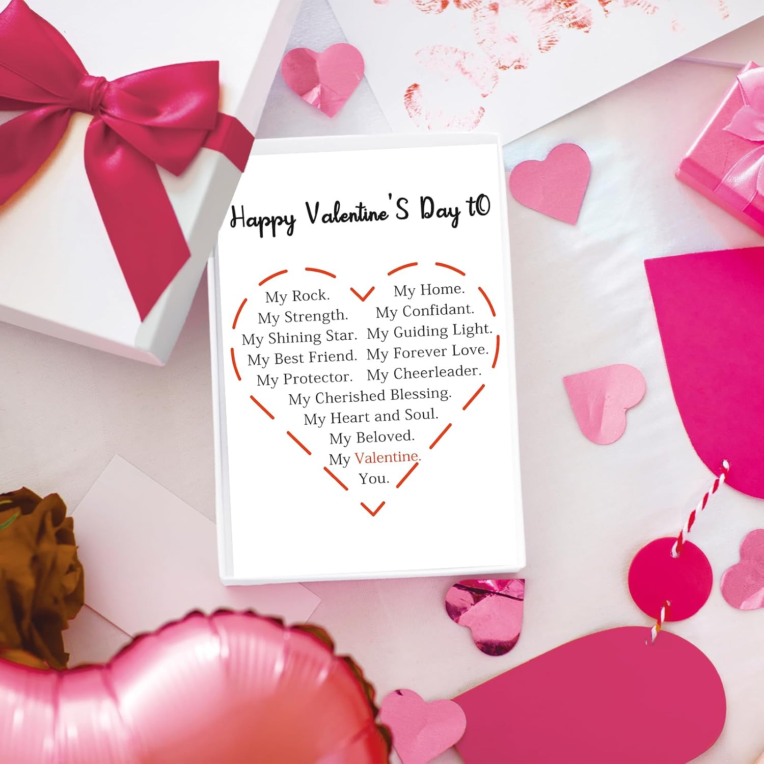 Valentines Day Gifts For Him Her, Happy Valentine'S Day Card Gifts To Wife Husband Girlfriend Boyfriend, Love Vday Card