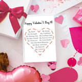 Valentines Day Gifts For Him Her, Happy Valentine'S Day Card Gifts To Wife Husband Girlfriend Boyfriend, Love Vday Card