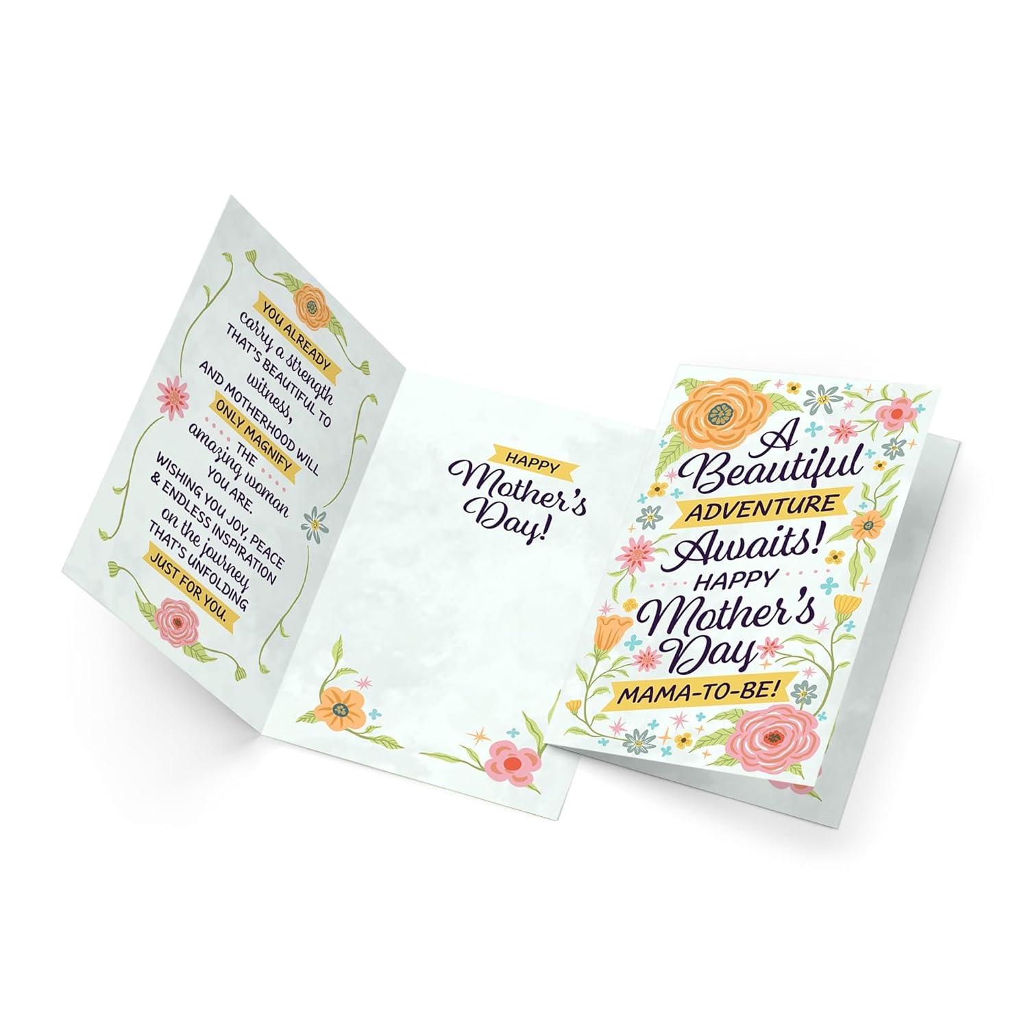 Mama To Be Mother'S Day Card, Made In America, Thick Card Stock With Premium Envelope Packaged In A Reusable Presentation Mailer, Eco-Friendly, 5In X 7.75In