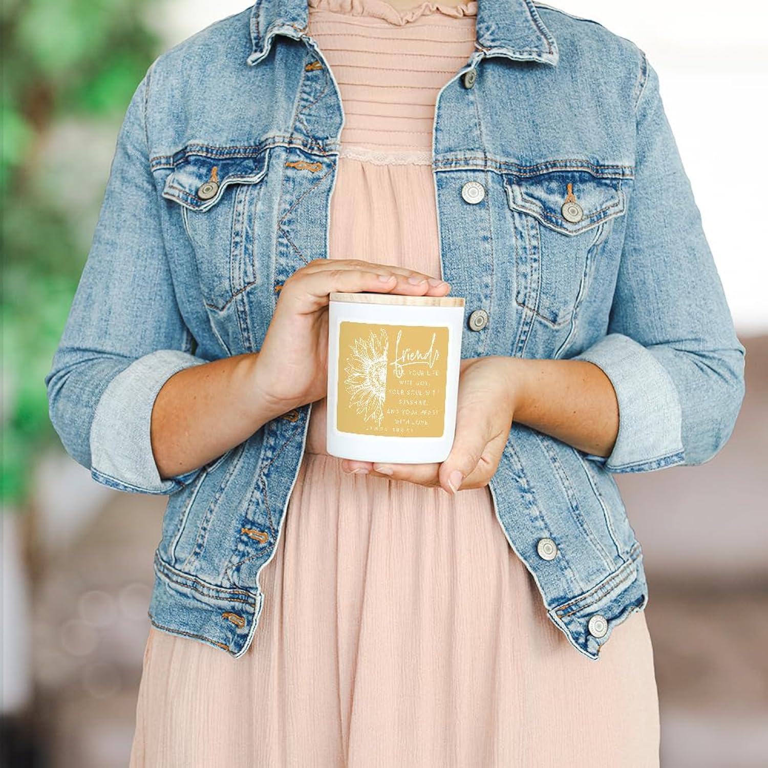 Lemon Friendship Candle - Friends Fill Life With Joy, Gift For Best Friend, Lemon Soy Candle, Cdl1038