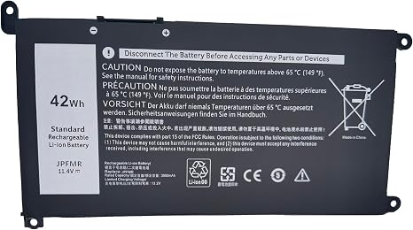 Dell JPFMR 42Wh Laptop Battery Replacement for Chromebook 3100 3400 5493 7MT0R