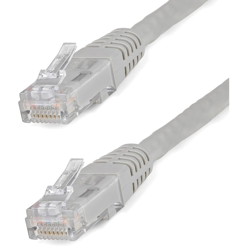 StarTech.com 25ft CAT6 Ethernet Cable - Gray CAT 6 Gigabit Ethernet Wire -650M