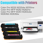 206A/206X Toner, 4-Pack with Chip for MFP M283fdw/M255dw Printers