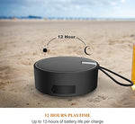 Waterproof Shower Bluetooth Speaker, Clear Sound, TF Card, Suction Cup - Black