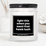 You Nique Designs Funny Candles For Men, Hawk Tuah Candle Gift For Husband, Boyfriend, Him 9Oz, Husband Anniversary From Wife, Naughty Gifts For Men, Boyfriend, Sexy Gifts (Mahogany Teakwood)