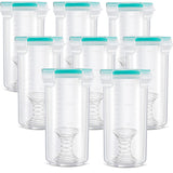 Touch Up Paint Container Touch Up Cups Paint Storage Cups With Lids Storage Containers Airtight Container With Stainless Steel Mixing Ball For Repainting Leftover, 13 Oz(8 Pieces)