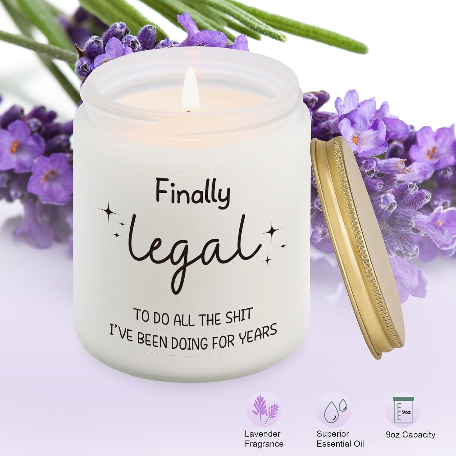21St Birthday Candle, Happy 21St Birthday Gifts Decorations For Her & Him, 21 Year Old Bday Presents Gift Ideas For Women, Best Friends, Sister