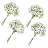 120Pc Baby Breath Artificial Flowers - Babies Breath Flowers Artificial Bulk Faux Flowers Bouquet White Flores Real Touch Fake Flowers Arrangements Wedding Centerpieces Tables Decorations