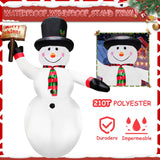 8Ft Christmas Inflatables Snow Man Holding A Merry Christmas Sign Inflatable Christmas Outdoor Xmas Blow Up Snowman With