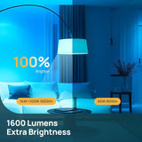 A21 Smart LED Light Bulb 4 Pack Tunable White and Dimmable Wi-Fi Enabled Works with Alexa and Google Home