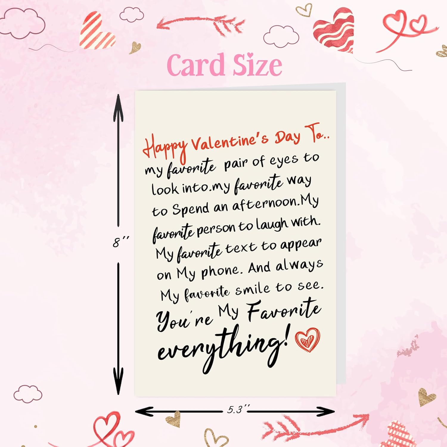 Funny Valentines Day Card,Romantic Valentines Day Card Gifts For Him Her,Best Boyfriend Girlfriends Valentines Day Gifts, Love Cards For Husband Wife