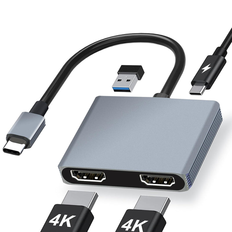 Dual Monitor Adapter, Hdmi Adapter For Dual Monitors, Usb C To Dual Hdmi Adapt