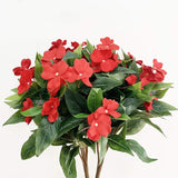 Artificial Impatiens Bouquet Flower Patio Lawn Garden Wedding Photo Decor(2Pcs)