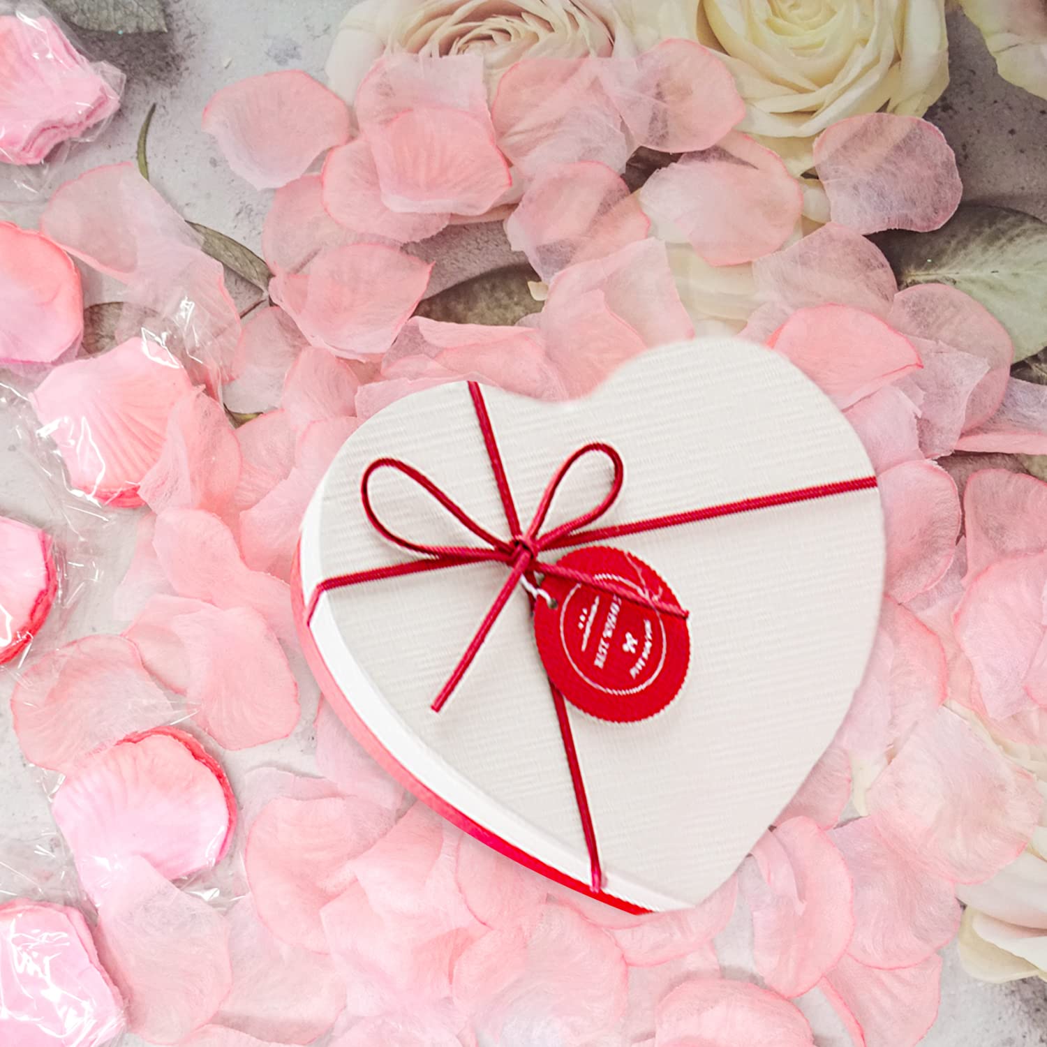 1000Pcs Artificial Rose Petals Fake Silk Flower Petals Romantic Decorations Table Walkway Bed Arrangement For Wedding, Valentine'S Day, Engagement, Anniversary (Pink)