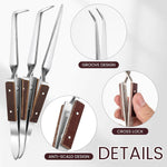 6 Pcs Jewelry Soldering Kit Include 2 Honeycomb Ceramic Block 1 Copper Tongs 3 Tweezers, Soldering Boards Plate Jewelers Making Melting Casting Tools Supplies