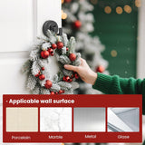 2025 Upgrade Suction Cup Hooks, Suction Cup Hooks For Shower, No Drill Suctioncup Hook For Bathroom Hanging Towels Holder, Hook For Christmas Wreath Decor Thanksgiving, Reusable Strong & Reliable (2)