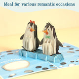 Penguin Pebble 3D Pop Up Card, You Are My Penguin Valentine Love Card For Couples, Anniversary, Birthday Card For Husband, Wife, Fiance, Boyfriend Or Girlfriend, Romantic Wedding Gift