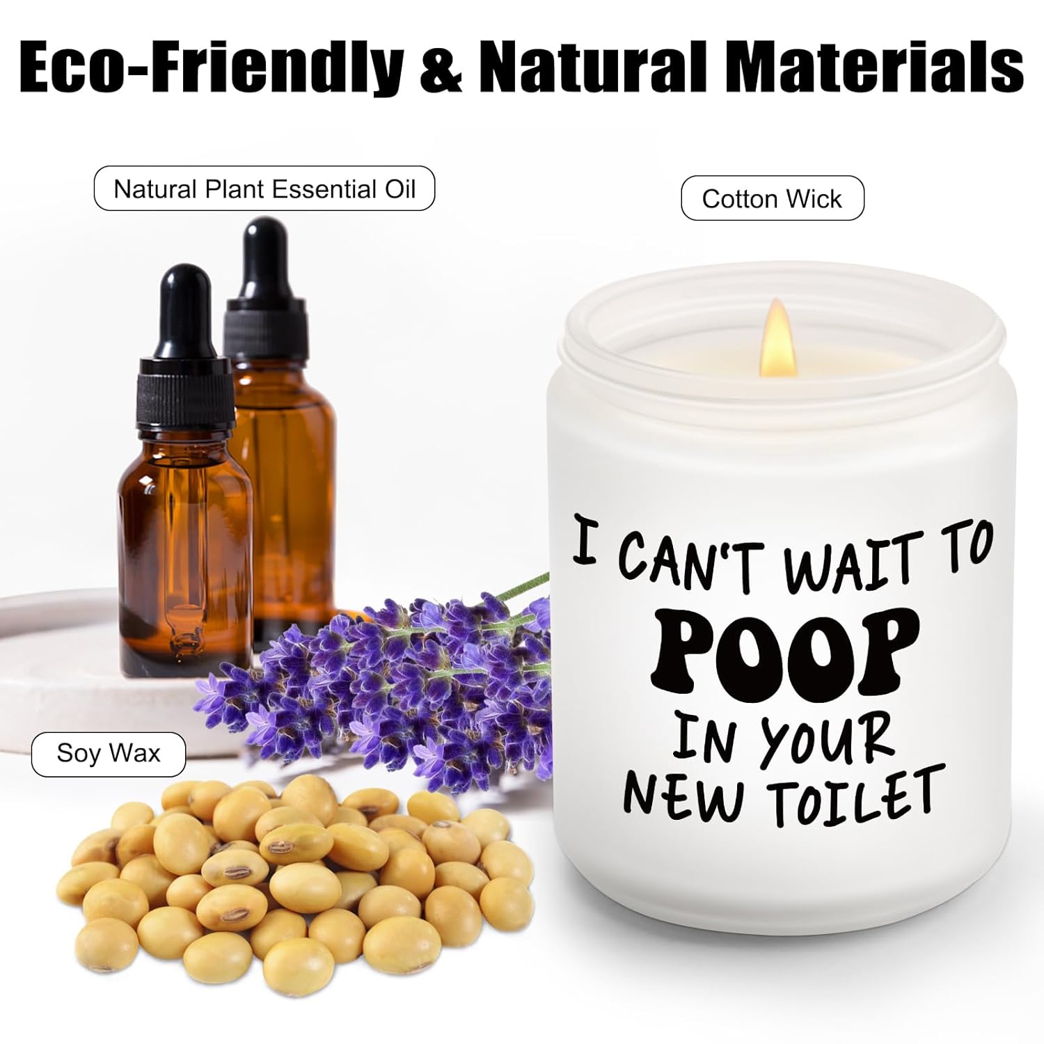 Housewarming Gifts For New Home, Gifts For New Apartment, Moving Away Gift Ideas, Lavender Scented Candles With Funny Sayings, House Warming Gift For New Place Apartment - House Warming Party Decor