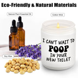 Housewarming Gifts For New Home, Gifts For New Apartment, Moving Away Gift Ideas, Lavender Scented Candles With Funny Sayings, House Warming Gift For New Place Apartment - House Warming Party Decor