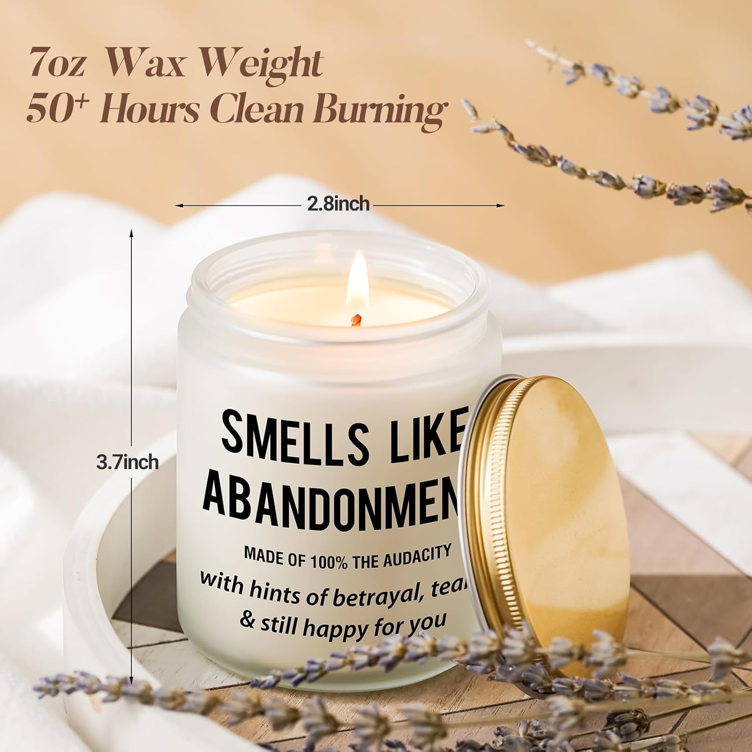 Coworker Leaving Gifts For Women Men, Funny Lavender Scented Candle, Gift For Work Bestie, Farewell Goodbye Retirement Gifts For Coworkers, Boss, Friend, Colleague Going Away Gift For Female Male