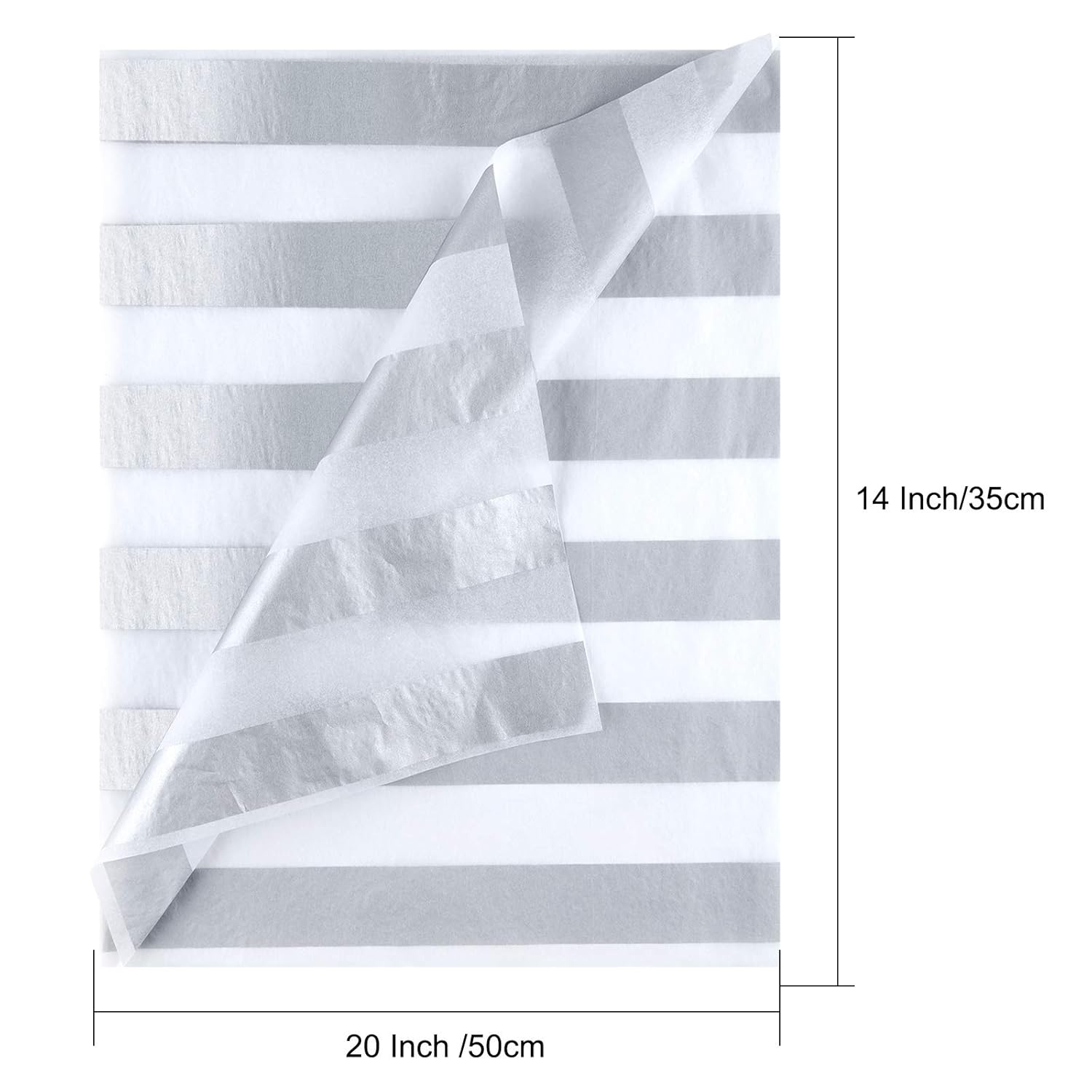 60 Pcs Silver White Tissue Paper Bulk 3 Style Decorative Metallic Wrapping Paper For Birthday Weddings Christmas Party Decoration, Diy Arts Crafts
