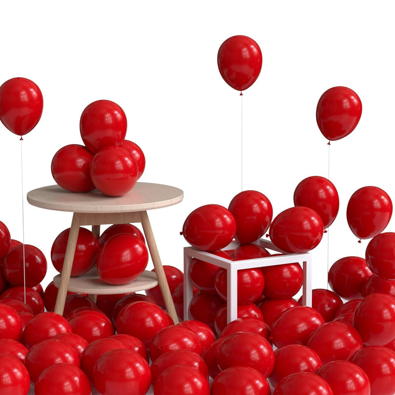 150Pcs Red Balloons, 5 Inch Latex Balloons,Thickened Red Party Balloon