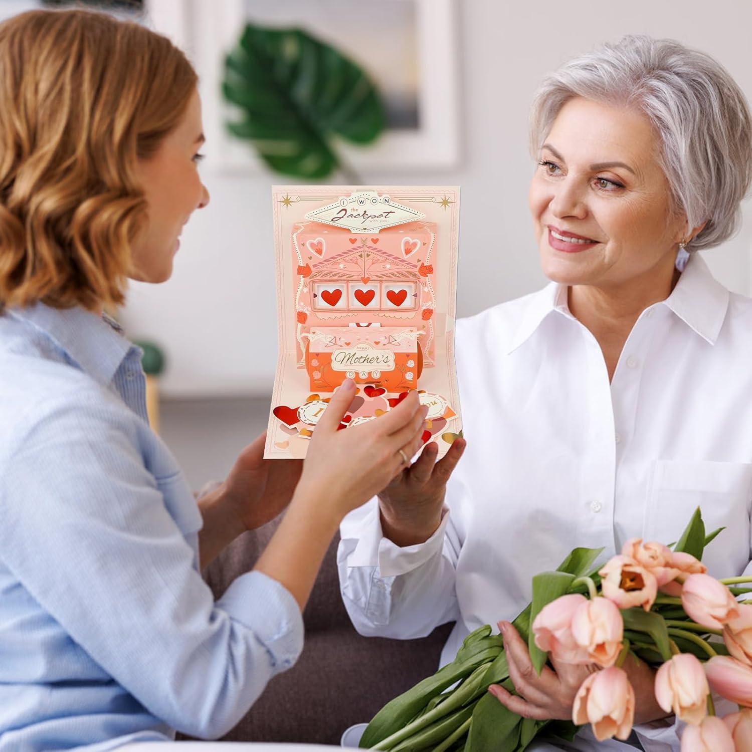 Happy Mothers Day Card - Pop Up Mothers Day Card With Envelope 3D Mother'S Day Greeting Cards For Mom From Daughter Son Jackpot Happy Birthday Gift For Her Wife Grandma