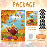 Pin The Hat On Turkey Game - Thanksgiving Party Games Activities For Kids Fall Festival Birthday Family Party Games Thanksgiving Party Favors Supplies For Kids
