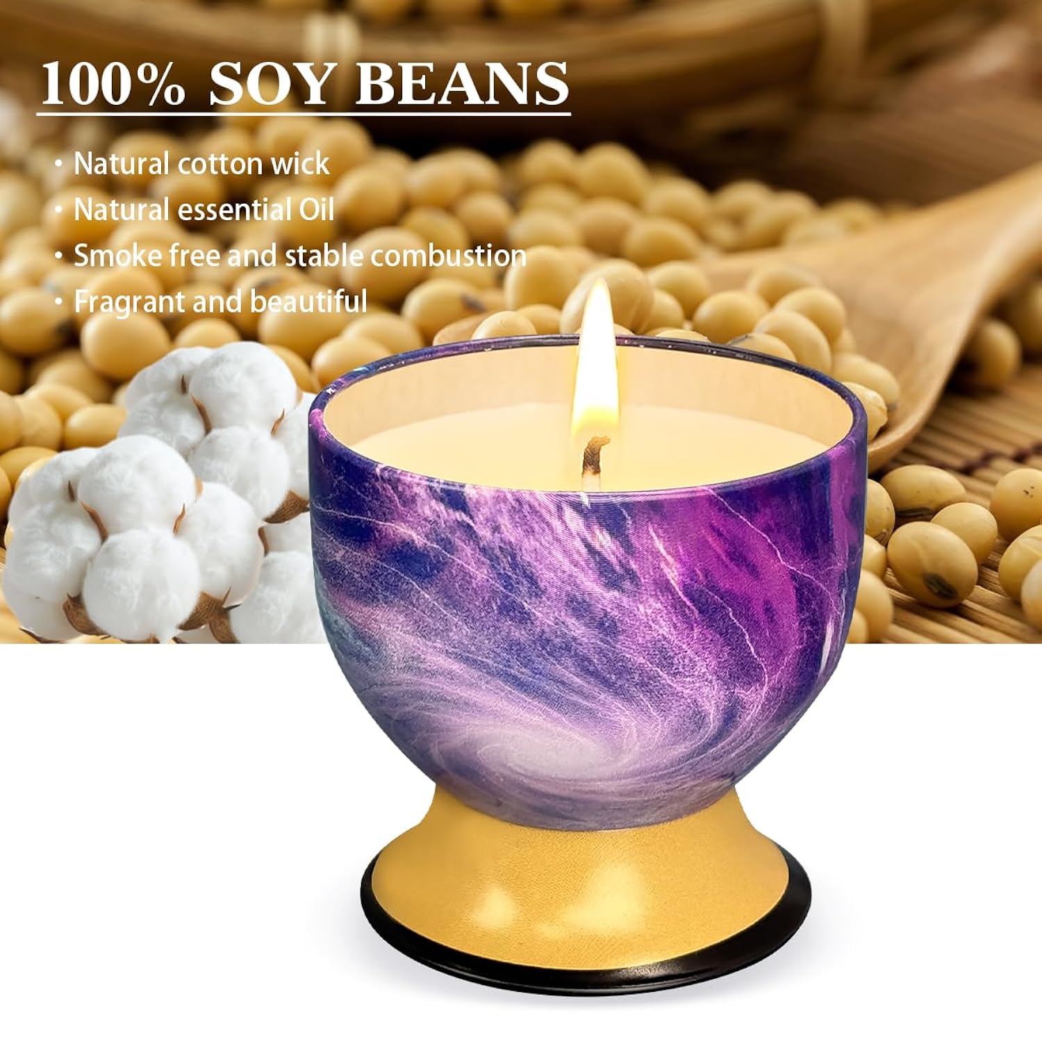 2 Packs -4 Ounces Household Aromatherapy Candles, Lemon, French Vanilla Natural Soy Candles, Portable Tin Can Candle Set, Suitable For Travel, Spa, Bathing, Yoga, Home Decoration