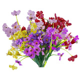 10Pcs Artificial Flowers Outdoor,Fake Flowers,Faux Flowers,Faux Artificial Plants Shrubs Bulk,Artificial Plants For Home Garden Wedding Farmhouse Porch Window Decoration