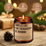 Anti-Patriarchy Candle, Feminist Gifts, Empowerment, Womens History Month, International Womens Day Liberal Gifts For Feminists Activist Lesbian Woman, Women'S Right, Feminism Girl Power Decor